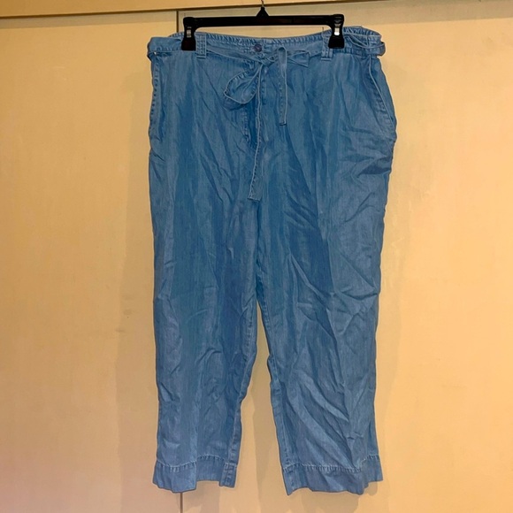 JM Collection womens size 16 cotton combo loose long capris - Picture 1 of 7